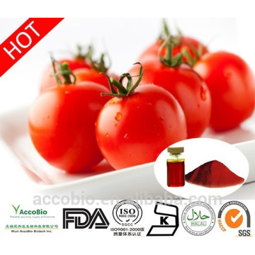 100% natural mejor precio polvo de extracto de tomate licopeno1% -10% a granel